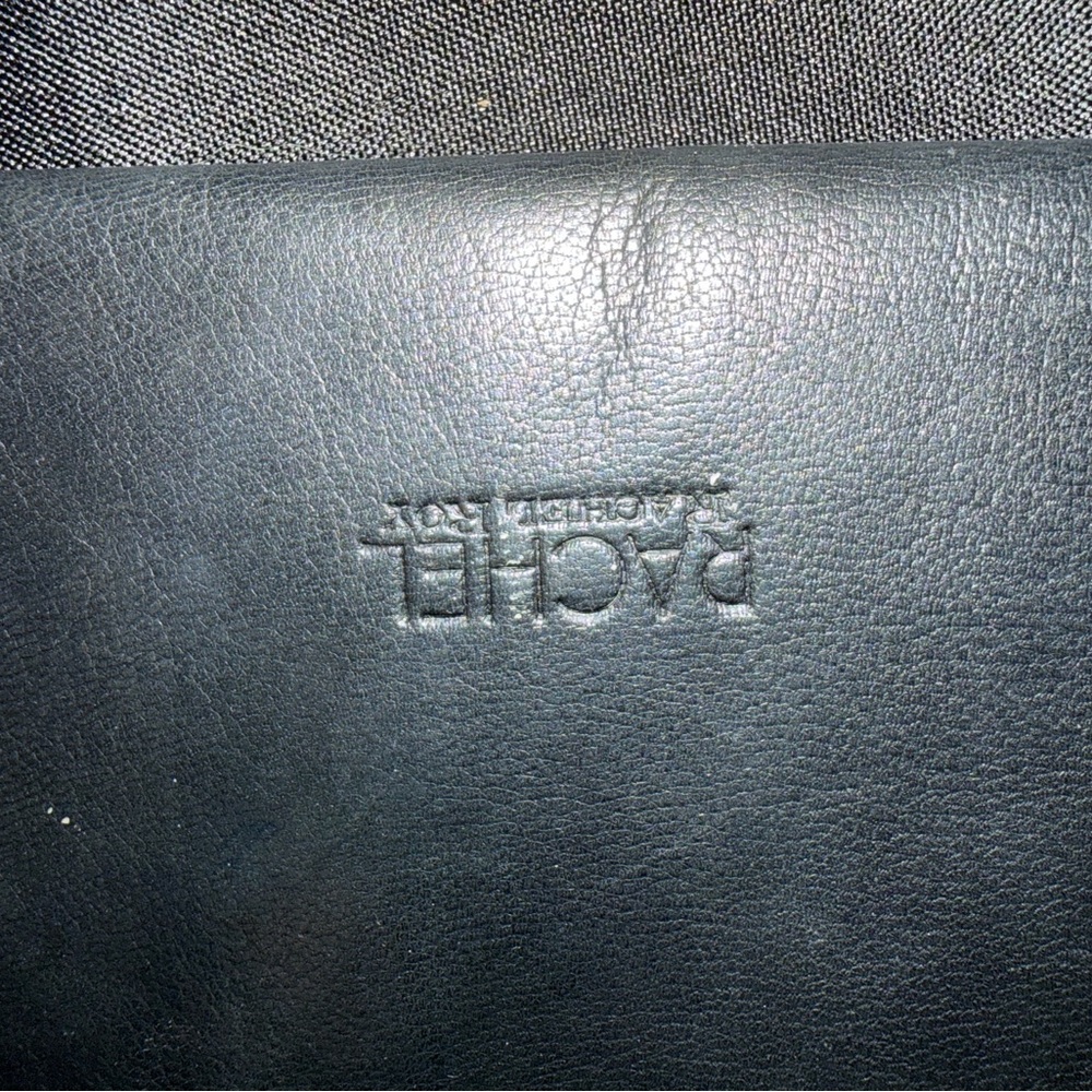 Black Leather Rachel Roy Wristlet/Wallet